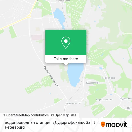водопроводная станция «Дудергофская» map