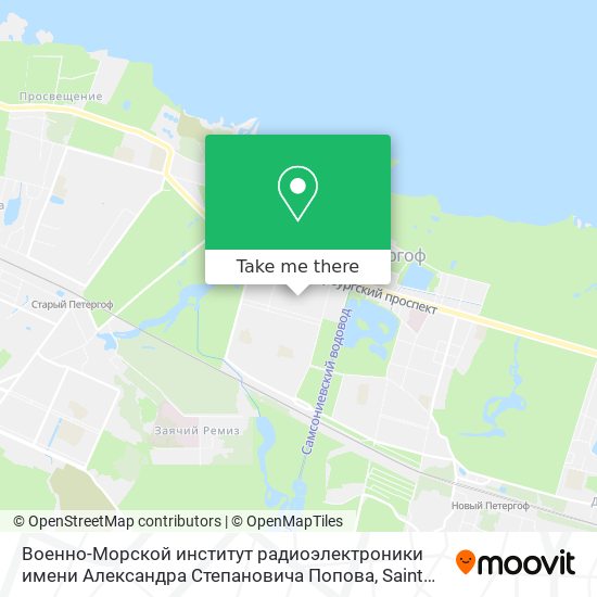 Военно-Морской институт радиоэлектроники имени Александра Степановича Попова map