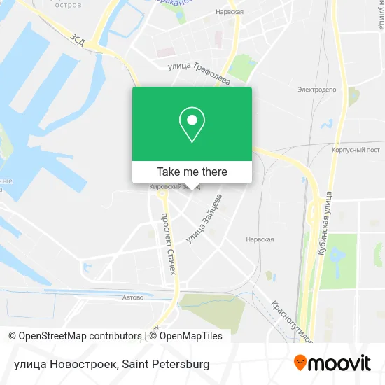 улица Новостроек map