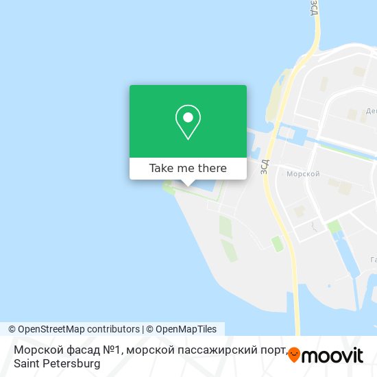 Морской фасад №1, морской пассажирский порт map