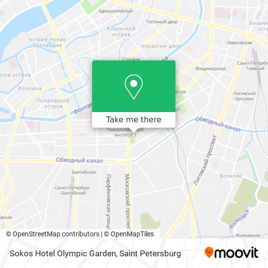 Sokos Hotel Olympic Garden map