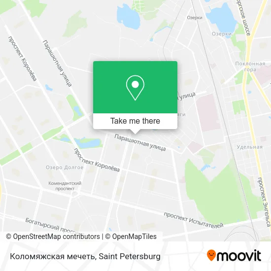 Коломяжская мечеть map