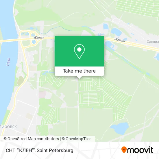 СНТ ""КЛЁН"" map