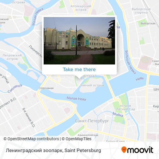 Ленинградский зоопарк map