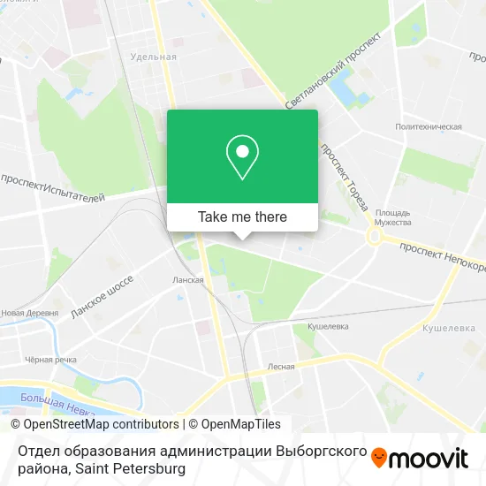 Отдел образования администрации Выборгского района map