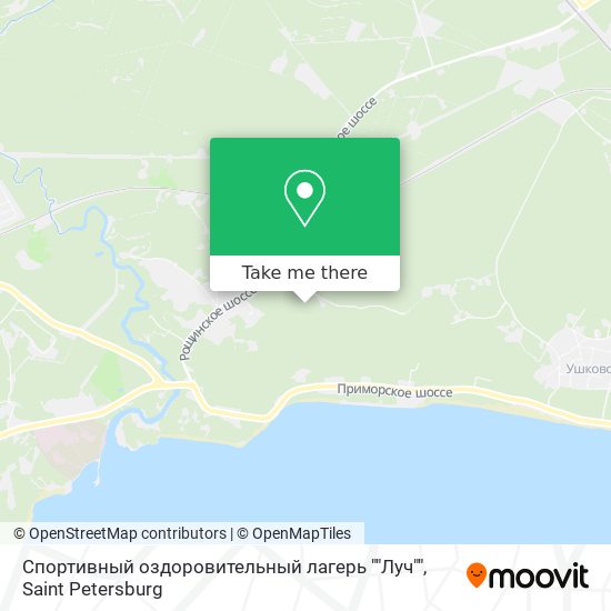 Спортивный оздоровительный лагерь ""Луч"" map