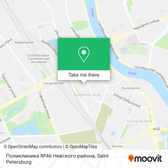 Поликлиника №46 Невского района map