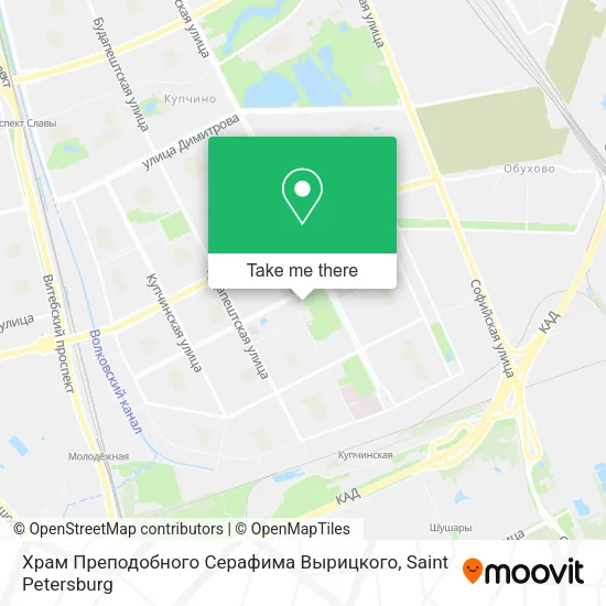 Храм Преподобного Серафима Вырицкого map