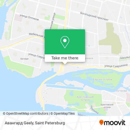 Авангард Geely map