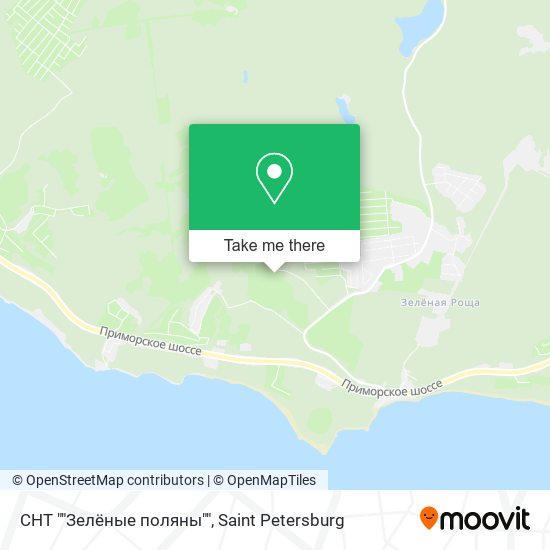 СНТ ""Зелёные поляны"" map