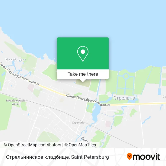 Стрельнинское кладбище map