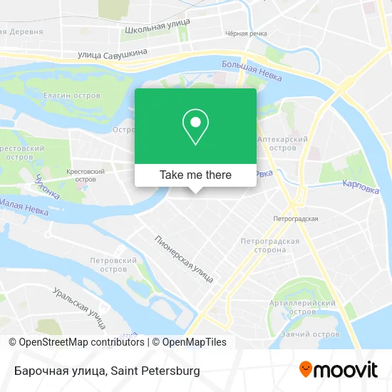 Барочная улица map