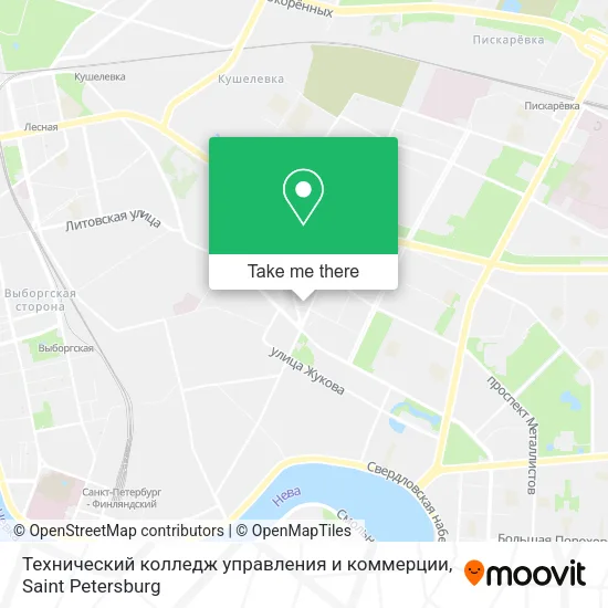 Технический колледж управления и коммерции map