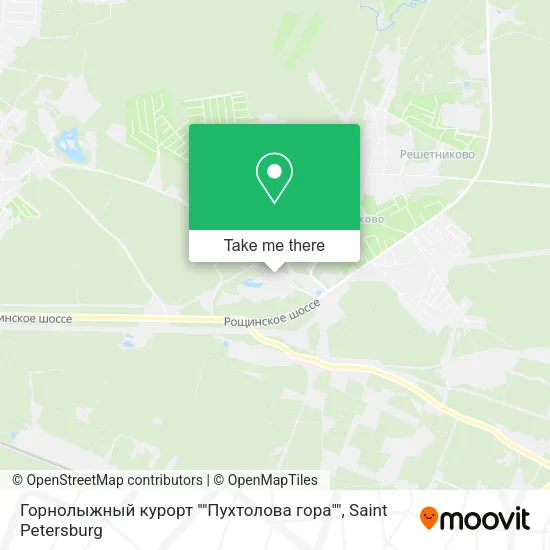 Горнолыжный курорт ""Пухтолова гора"" map