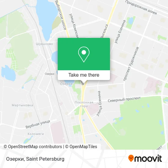 Озерки map