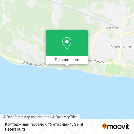 Коттеджный поселок ""Янтарный"" map