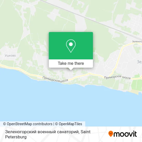 Зеленогорский военный санаторий map