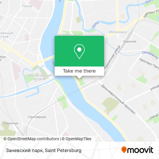 Заневский парк map