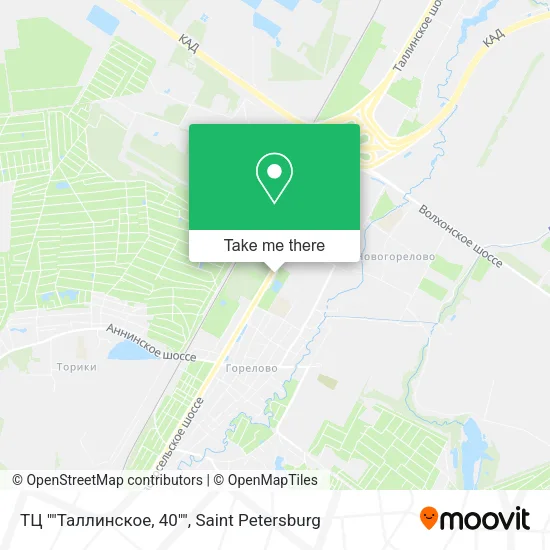 ТЦ ""Таллинское, 40"" map
