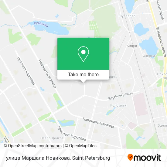 улица Маршала Новикова map