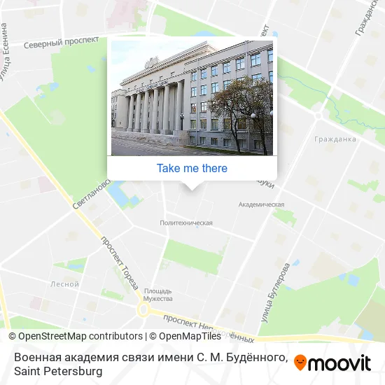 Военная академия связи имени С. М. Будённого map
