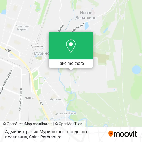 Администрация Муринского городского поселения map