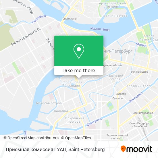 Приёмная комиссия ГУАП map