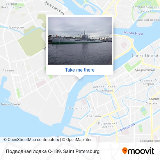 Подводная лодка С-189 map