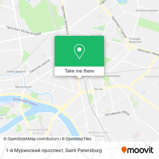 1-й Муринский проспект map