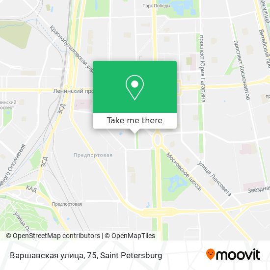 Варшавская улица, 75 map
