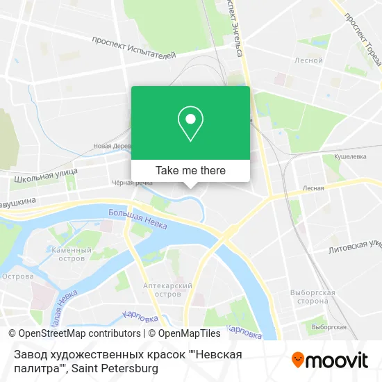 Завод художественных красок ""Невская палитра"" map