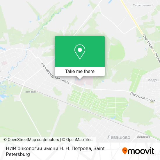 НИИ онкологии имени Н. Н. Петрова map