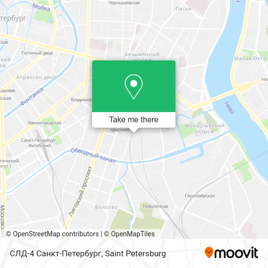 СЛД-4 Санкт-Петербург map