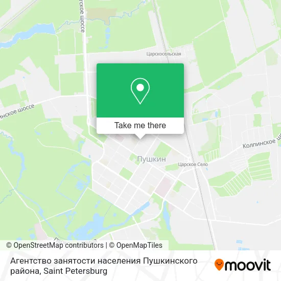 Агентство занятости населения Пушкинского района map