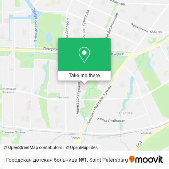 Городская детская больница №1 map