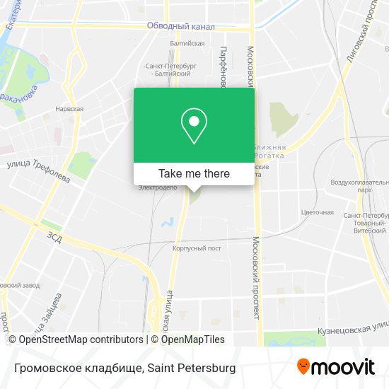 Громовское кладбище map
