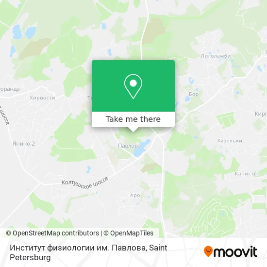 Институт физиологии им. Павлова map