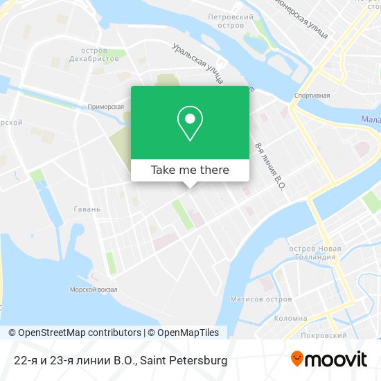 22-я и 23-я линии В.О. map