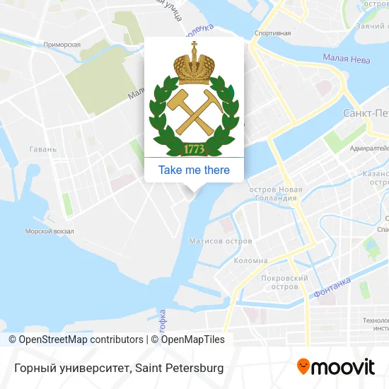 Горный университет map