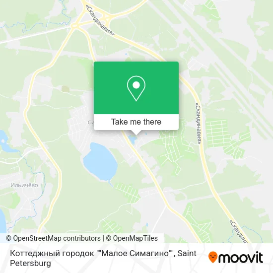 Коттеджный городок ""Малое Симагино"" map