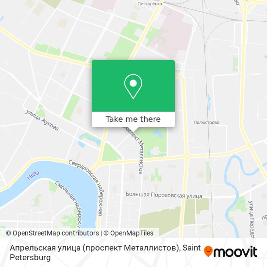 Апрельская улица (проспект Металлистов) map
