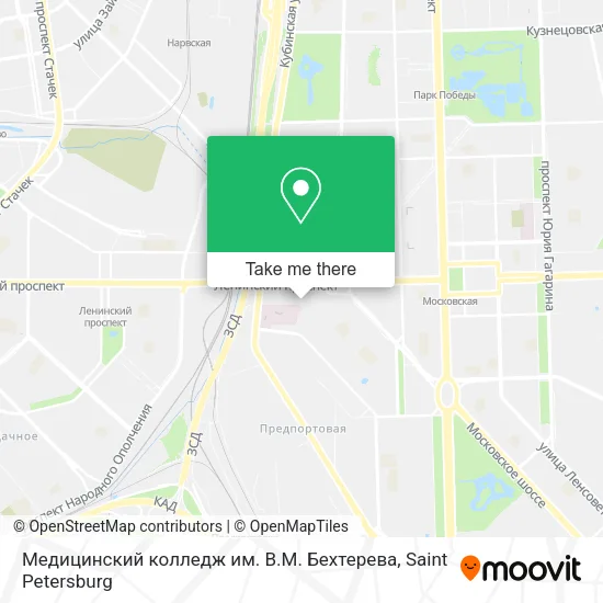 Медицинский колледж им. В.М. Бехтерева map