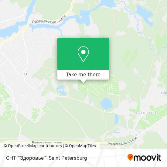 СНТ ""Здоровье"" map