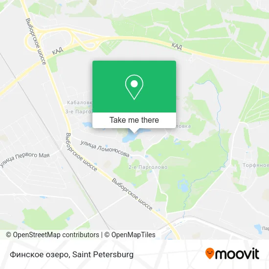 Финское озеро map