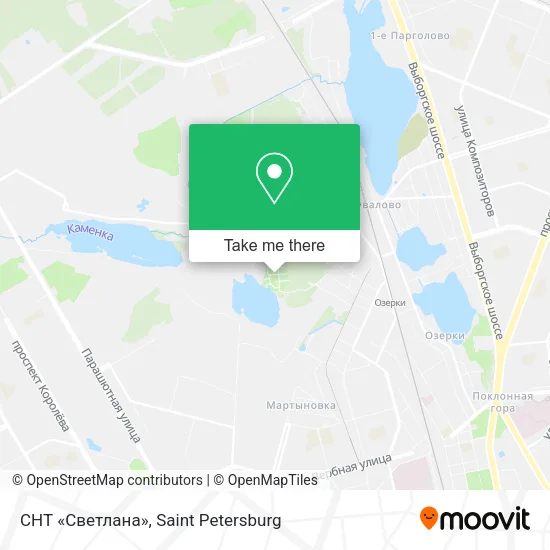 СНТ «Светлана» map