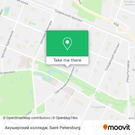 Акушерский колледж map