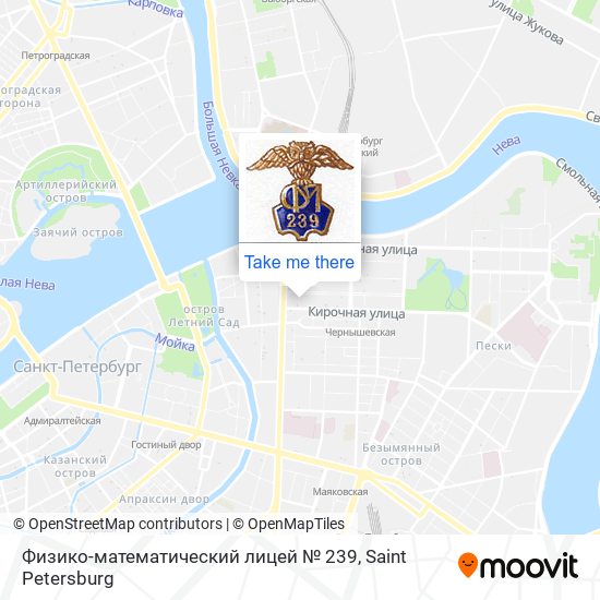 Физико-математический лицей № 239 map