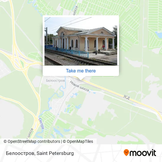 Белоостров map