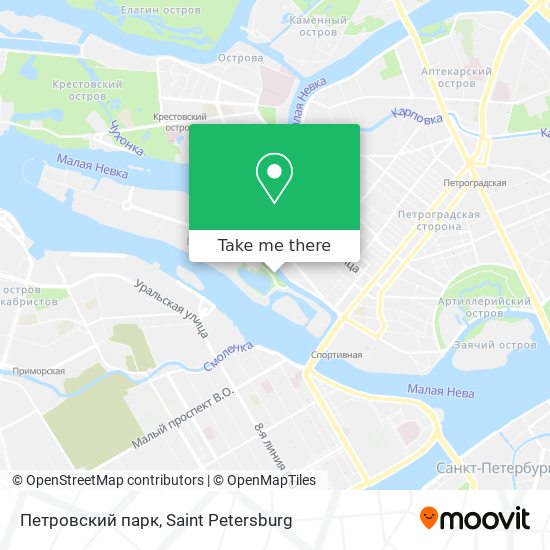Петровский парк map