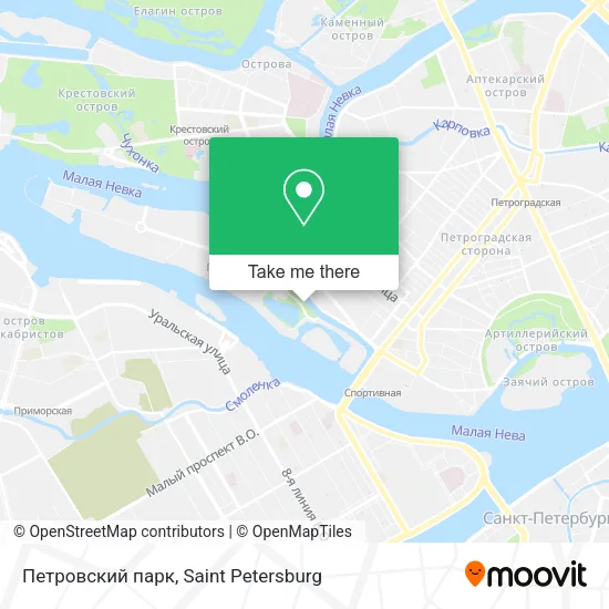 Петровский парк map